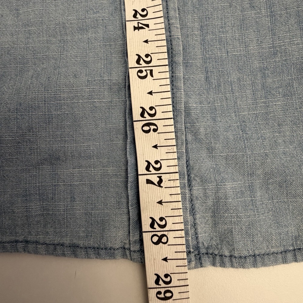 J.Crew Large Chambray Shirt XL Signature Fit Lovers Lane Wash Long Sleeve NWT - Picture 7 of 12